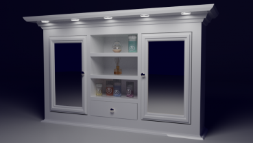 Mirror cabinet in country house style - digital